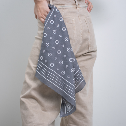 Japanese Classic Pattern Bandana Japanese Umbrella Ink black