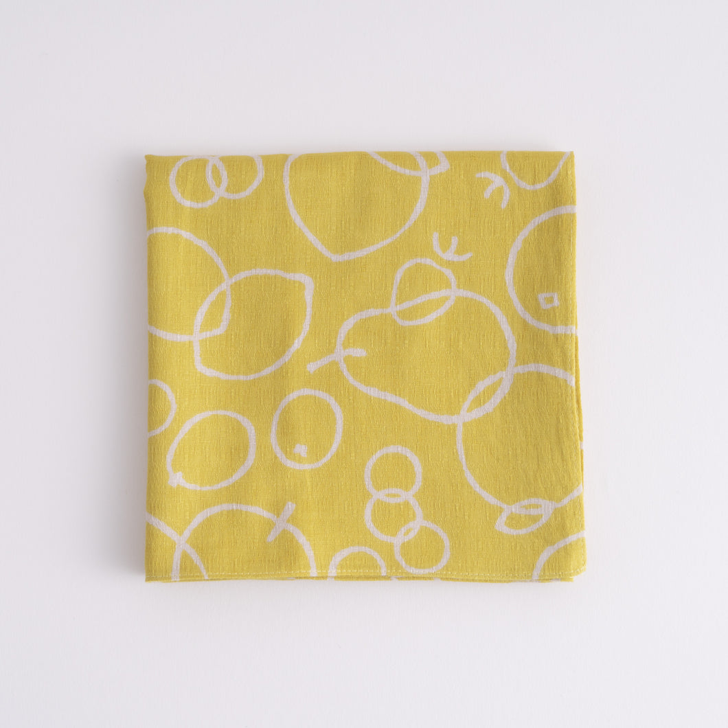 Cotton Wrapping Cloth (FUROSHIKI) FUWARI Large KUDAMONO Fruits