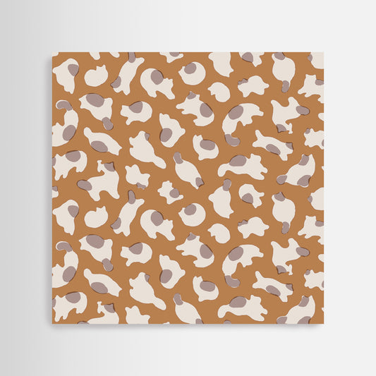 MIKE-NEKO Cats Cotton Wrapping Cloth (FUROSHIKI) FUWARI Large