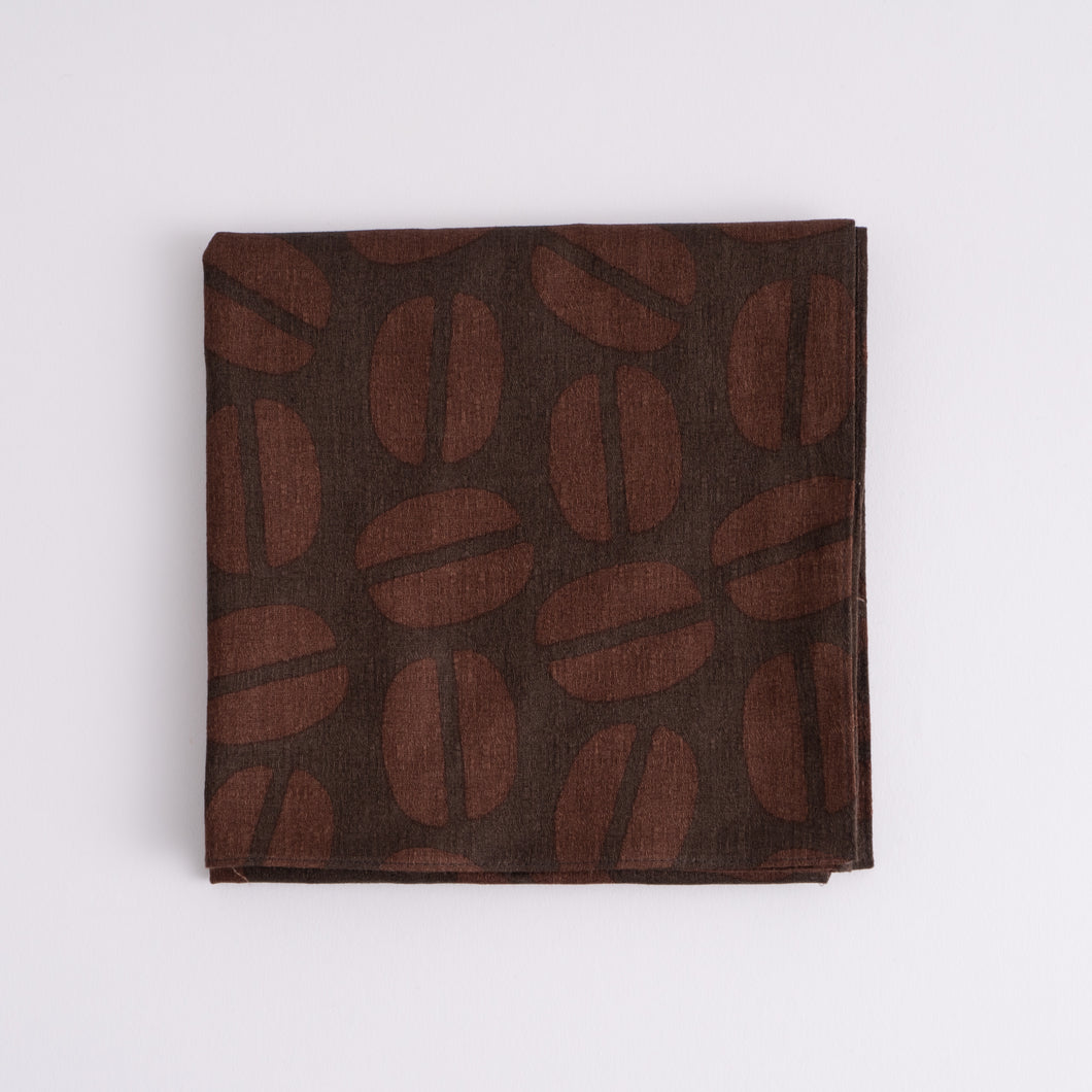 Cotton Wrapping Cloth (FUROSHIKI) FUWARI Large Coffee Beans