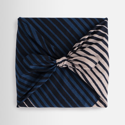 Cotton Wrapping Cloth (FUROSHIKI) FUWARI Large SHIMA Stripes