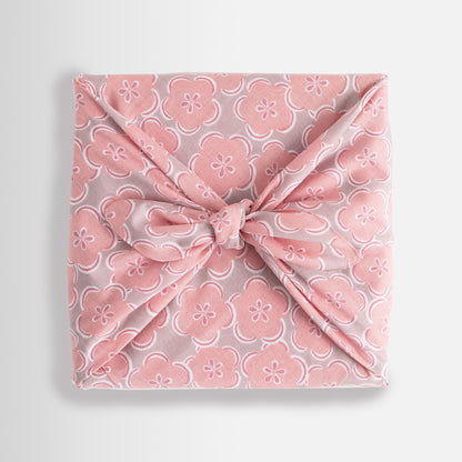 Cotton Wrapping Cloth (FUROSHIKI) FUWARI Medium BAIKA-MON Plum Flowers
