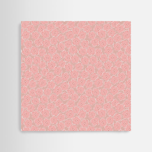 Plum Flowers Cotton Wrapping Cloth (FUROSHIKI) FUWARI Medium