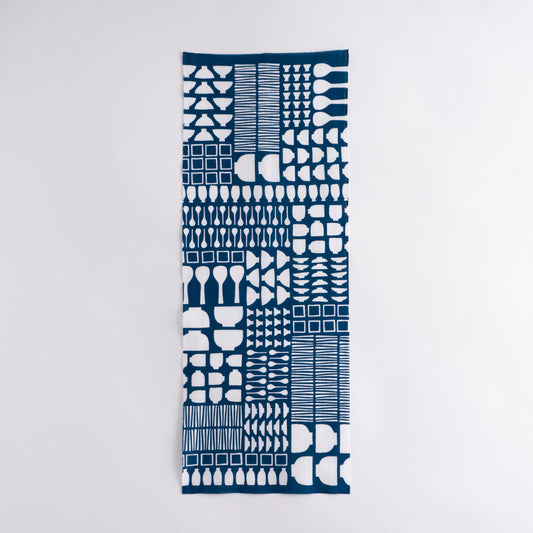 Kichenware Navy Utsuwa-Zukushi TENUGUI