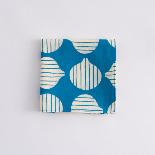 FUROSHIKI (Cotton Wrapping Cloth) Small Onion Light Blue